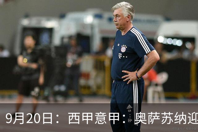 9月20日：西甲意甲：奥萨苏纳迎战巴列卡诺乌迪内斯迎战卡利亚里